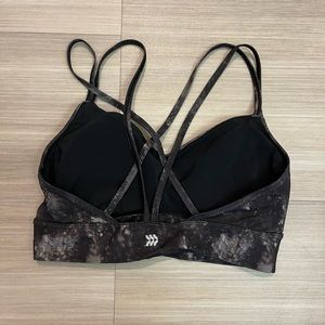 Strappy sports bra